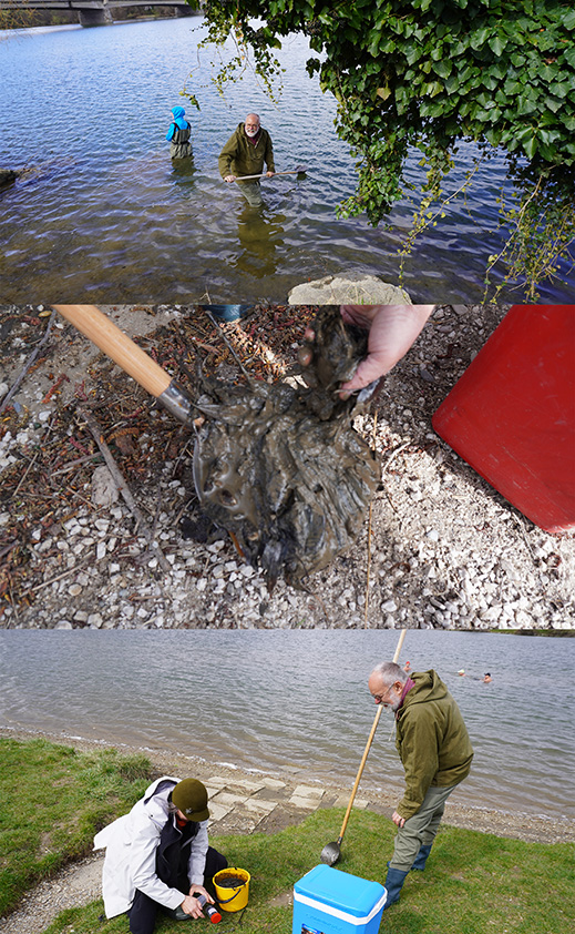 Mudsamples on river Vàh